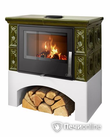 Печь-камин ABX Panonie I, зеленая в Бердске